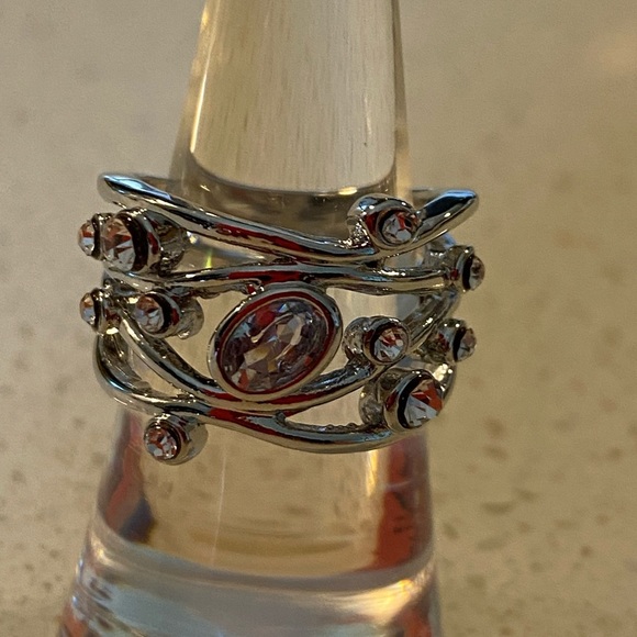 stunning sterling silver over copper ring with zicron Stones a… - Picture 9 of 15